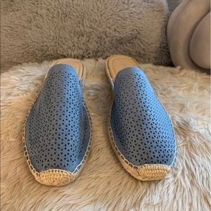 Suede Espadrille Sandals / Slip Ons